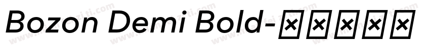 Bozon Demi Bold字体转换